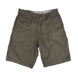 Volcom Shorts Ray Ray Striped Chino Brown Men's Size 33 CHAMBRAY INDIGO